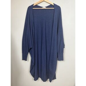 MerSea Navy Cashmere Blend Duster Sweater Comfort Lagenlook Minimalist One Size